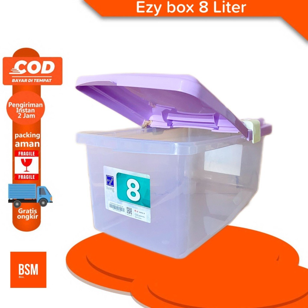 Jual Box Container Ezy Plastik Cb 8 Liter Kontainer box Transparan ...