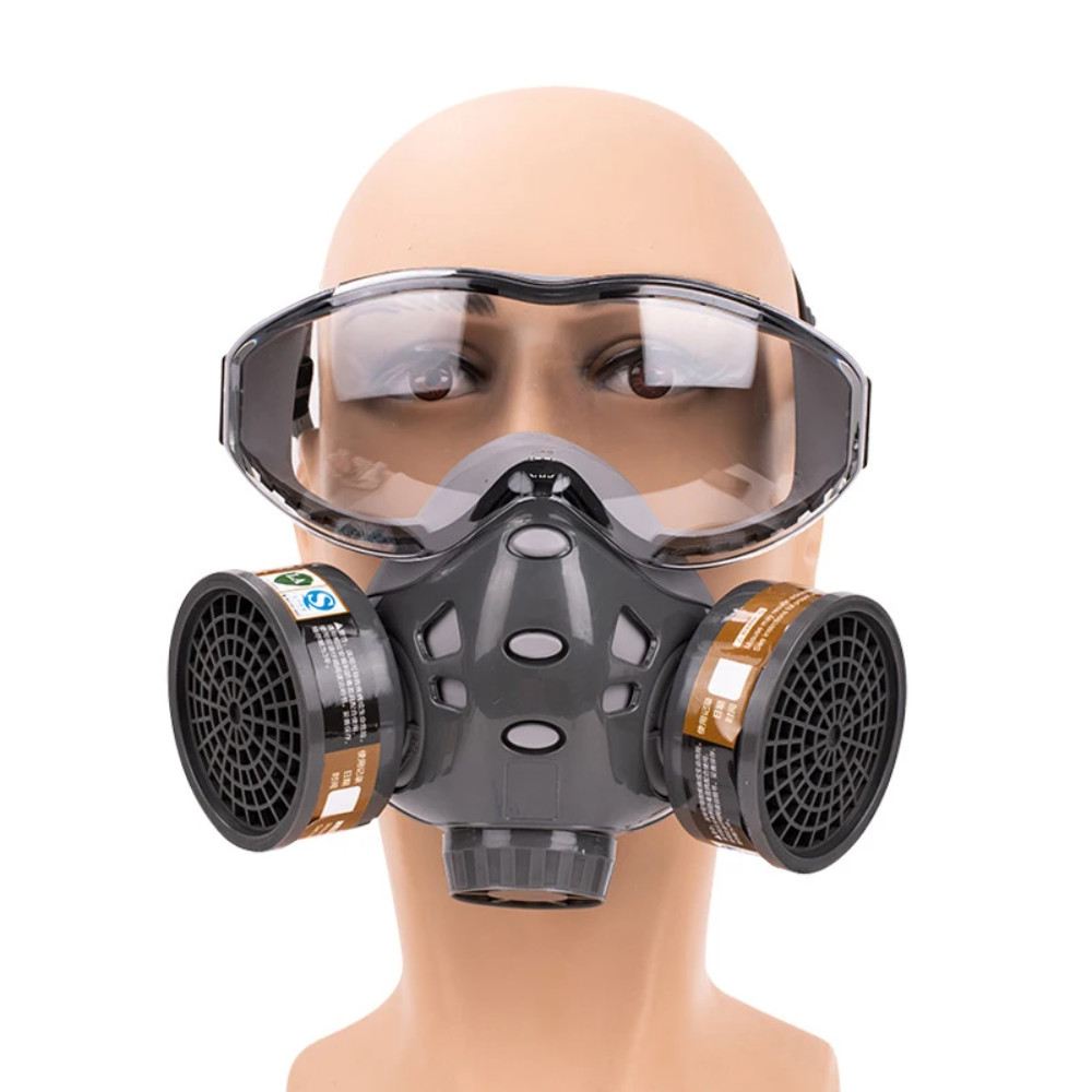 Jual ASL Masker Gas Respirator Full Face with Activated Carbon Filter ...