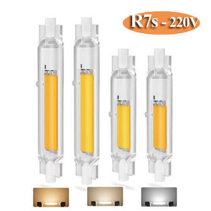 Jual R7S LED COB Dimmbar Lampe 78mm 118mm 30W Tube Glas 15W Ersetzen ...