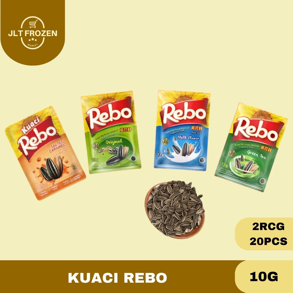 Jual Kuaci Rebo Sachet Rasa Original / Milk Flavour / Green Tea ...