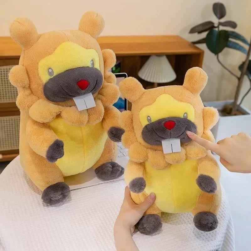 Jual 35/80cm Bidoof Pokemon Plush Toys Large Anime Doll Cute Pillow ...