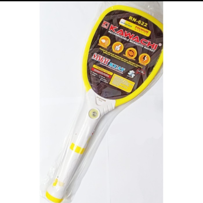 Jual Kawachi Raket Nyamuk Cas + Senter RN-622 / Rechargeable Mosquito ...