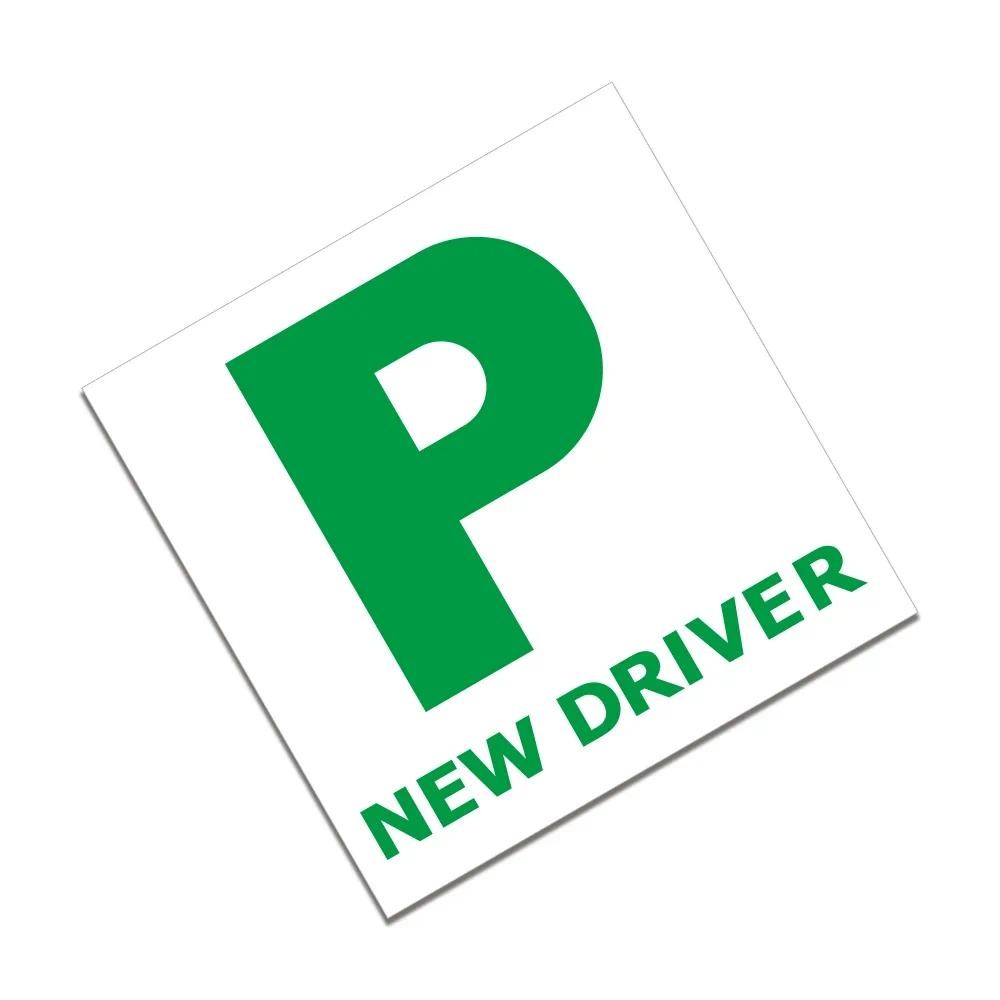 Jual 18x18cm New Driver P Plate Safety Car Learner Just Passed Legal ...