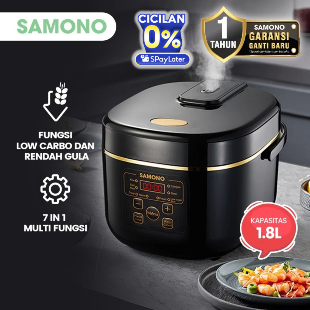 Jual Rice Cooker Low Watt Kecil Carbo Karbo Rendah Gula Kapasitas 1.8 ...