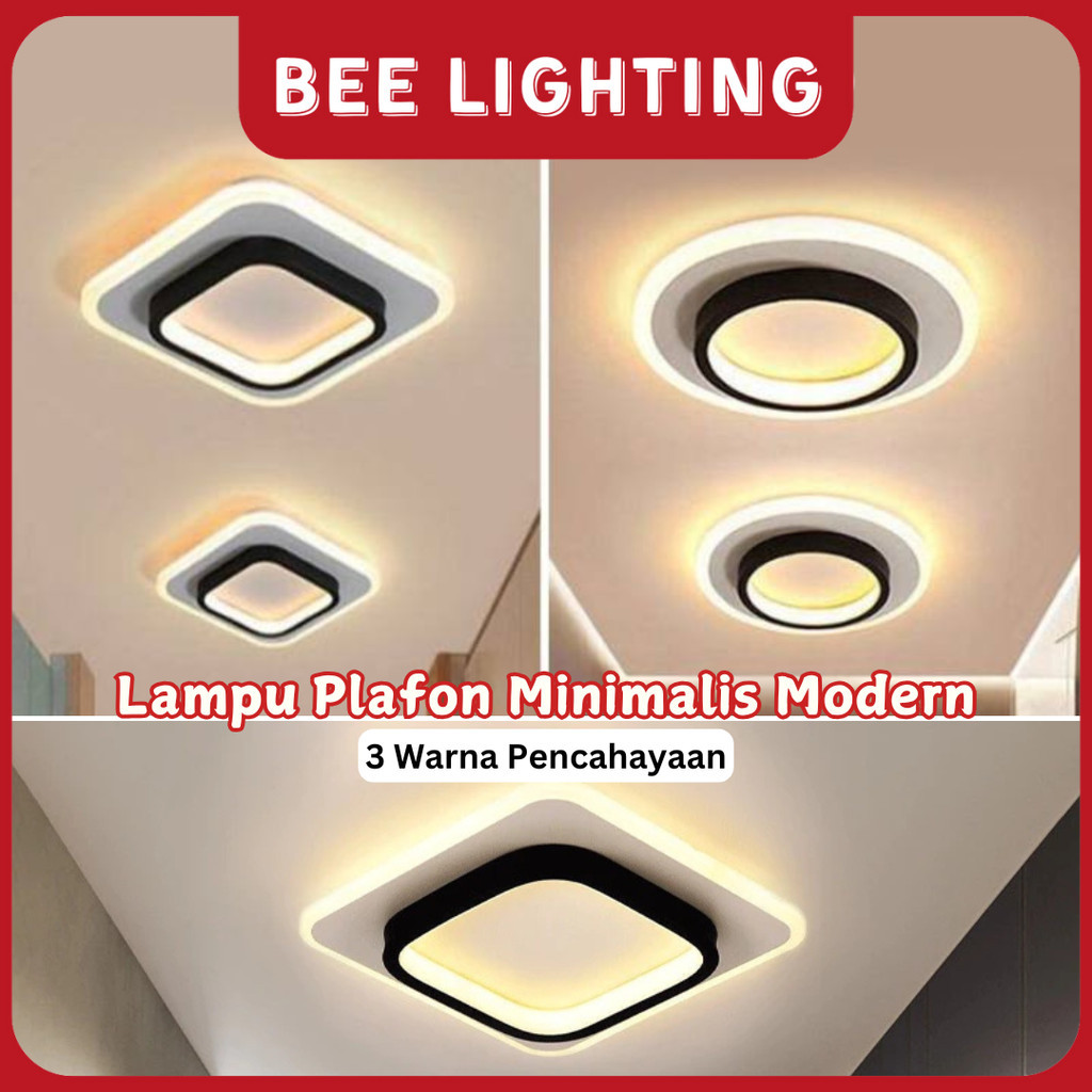 Jual BEE LIGHTING (GARANSI 1 TAHUN) 3 Colors Tamu Lampu Plafon LED ...