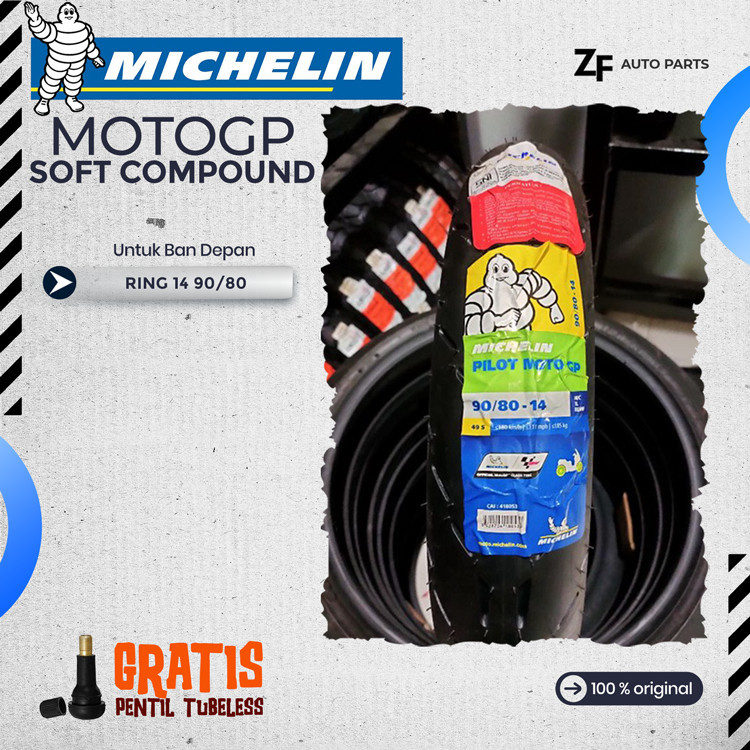 Jual Sepasang Satuan Ban Motor Matic Ring Michelin Motogp Depan Belakang