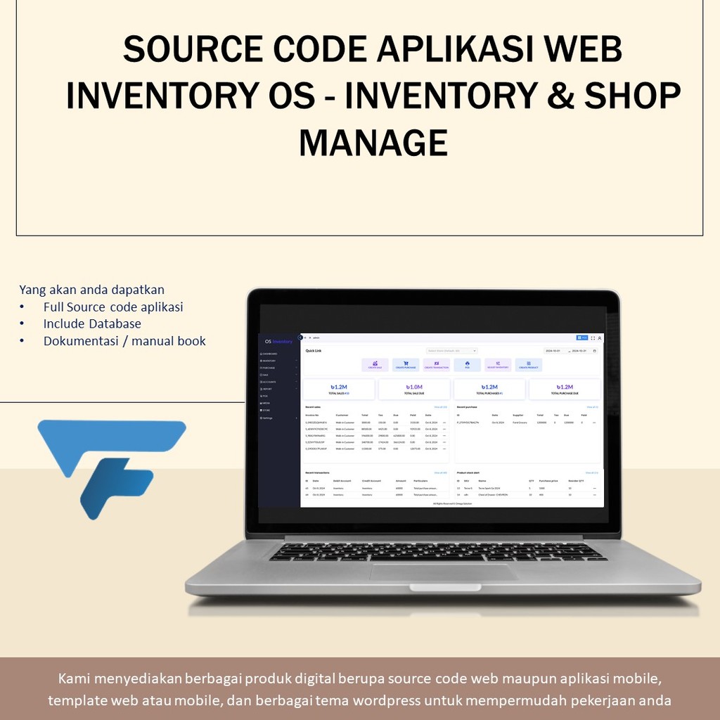Jual SOURCE CODE APLIKASI WEB INVENTORY OS - INVENTORY & SHOP MANAGE ...