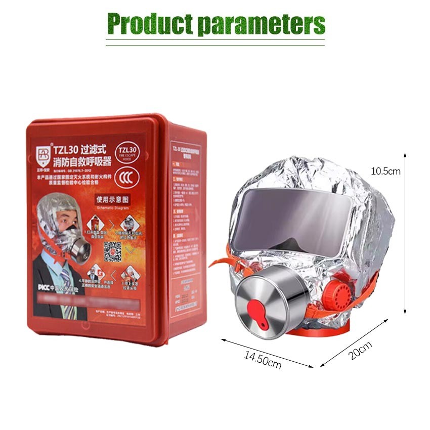 Jual Fire Escape Mask untuk Fire alarm Masker Asap Kebakaran / smoke ...