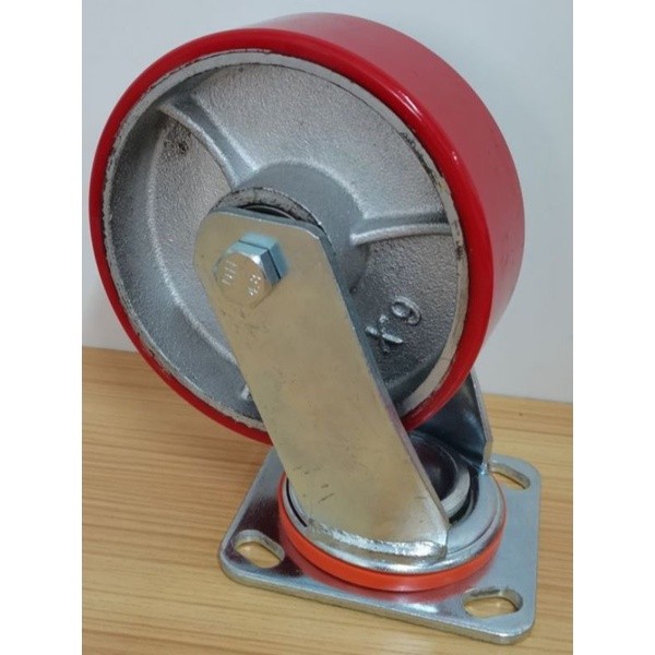 Jual RODA TROLLY PU 6 INCHI x 50 MM RANGKA HIDUP 5 MM | Shopee Indonesia