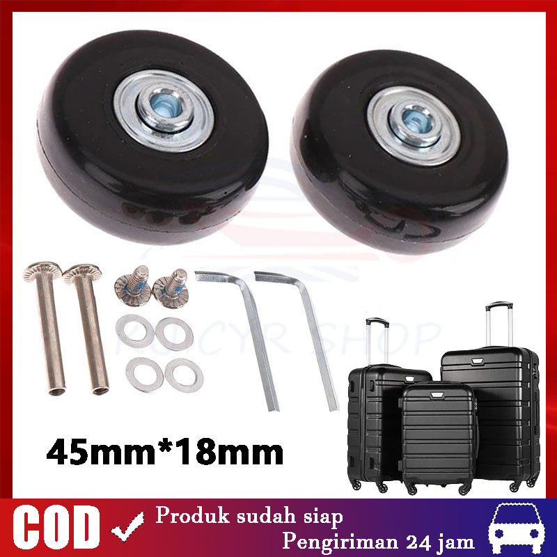 Jual 【Ready Stock,COD】2pcs/Set Roda Koper Pengganti Karet 45mm*18mm ...