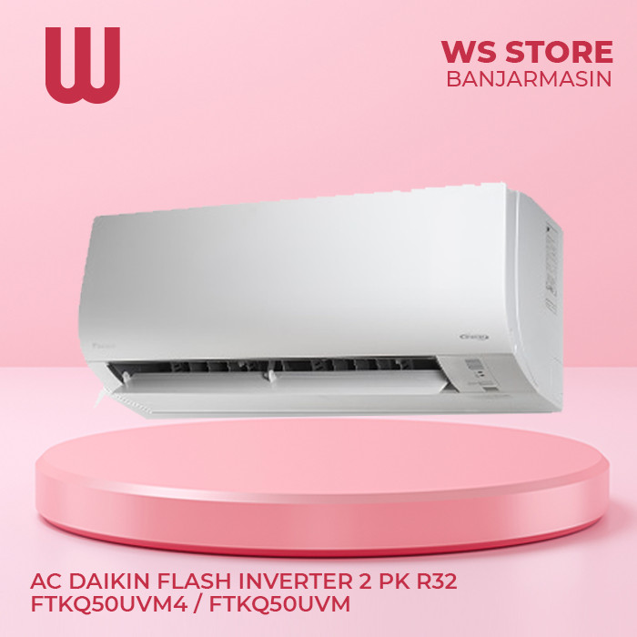 Jual AC Daikin Flash Inverter 2 PK R32 FTKQ50UVM4 / FTKQ50UVM | Shopee ...