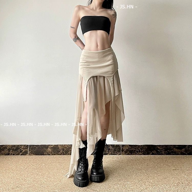 Jual JS.HN-Rok Hot Girl Rok Tipis Tidak Beraturan Pas Badan New Style ...