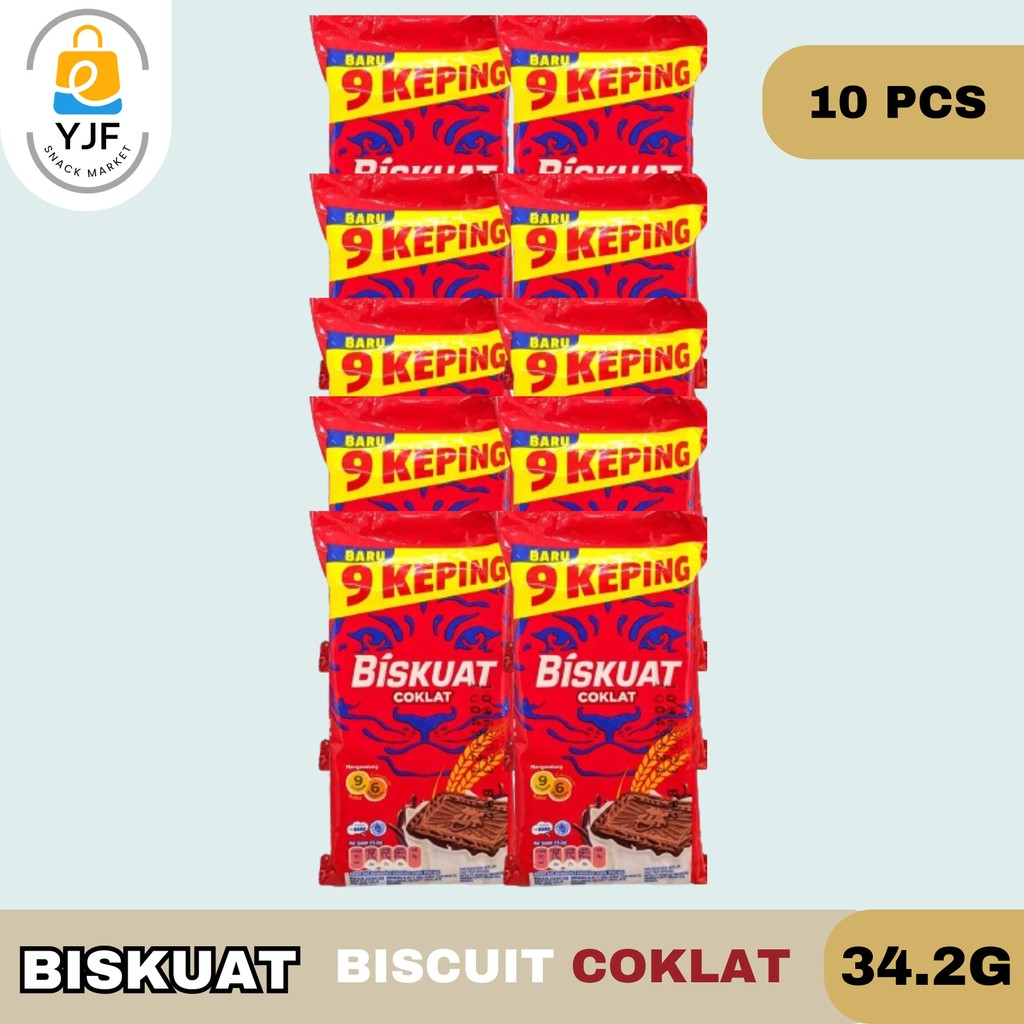 Jual Biskuat Biscuit 34.2g isi 10 PCS / Rasa Chocolate / Original ...