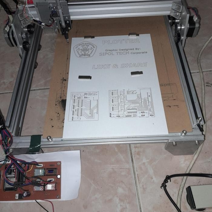 Jual Part ESP32 CNC GRBL Plotter Drawing Wifi Offline Base web, Android ...