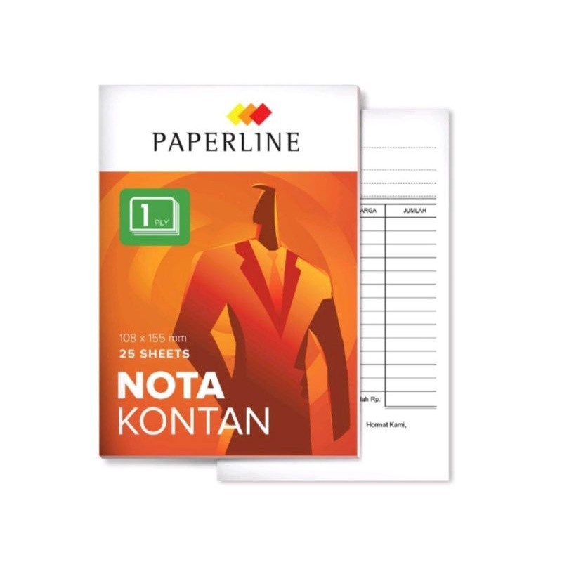Jual Nota Kontan Paperline 1 Rangkap Kecil K1 Ply HVS Harga 1pcs ...