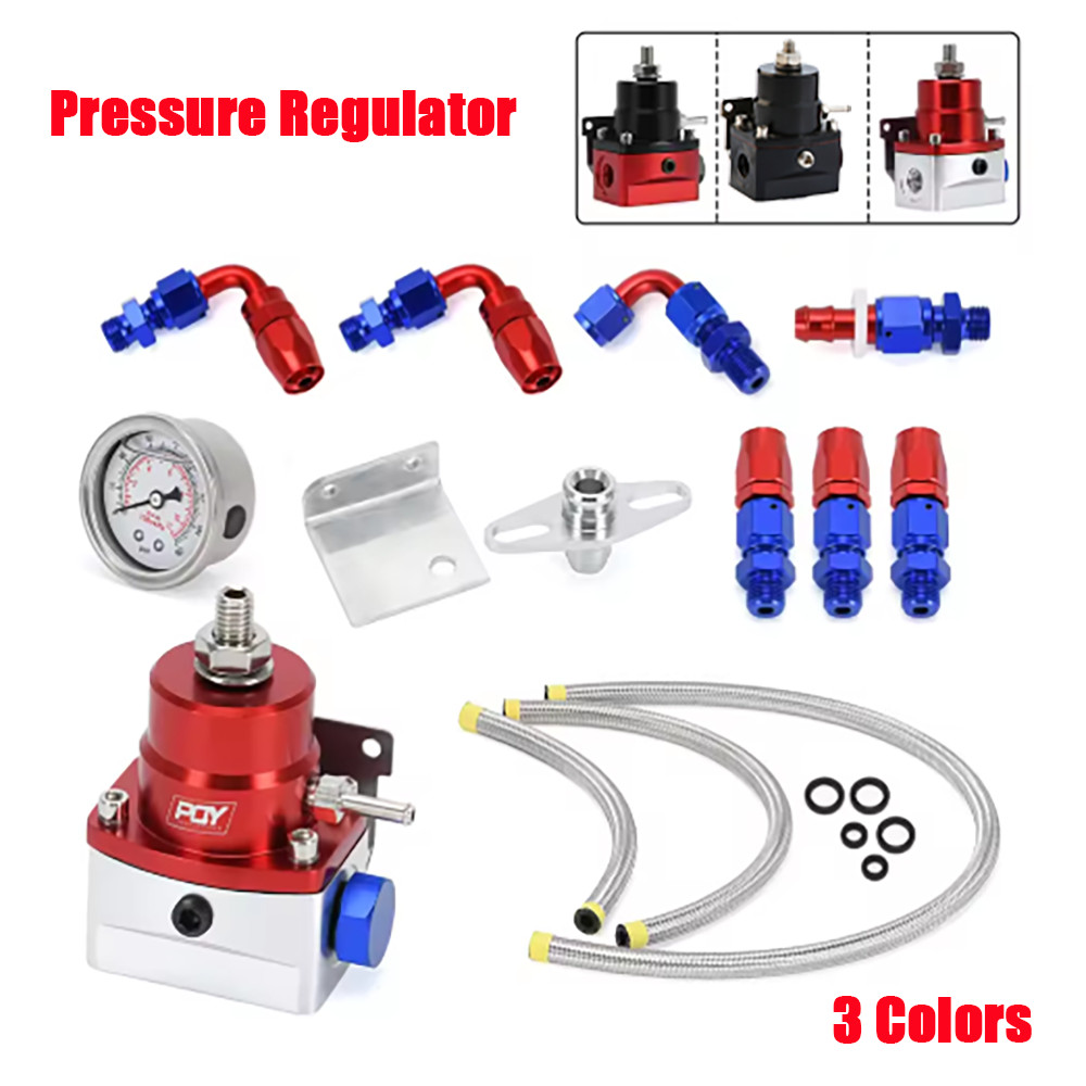 Jual Universal Adjustable Fuel Pressure Regulator Oil 160psi 100psi ...