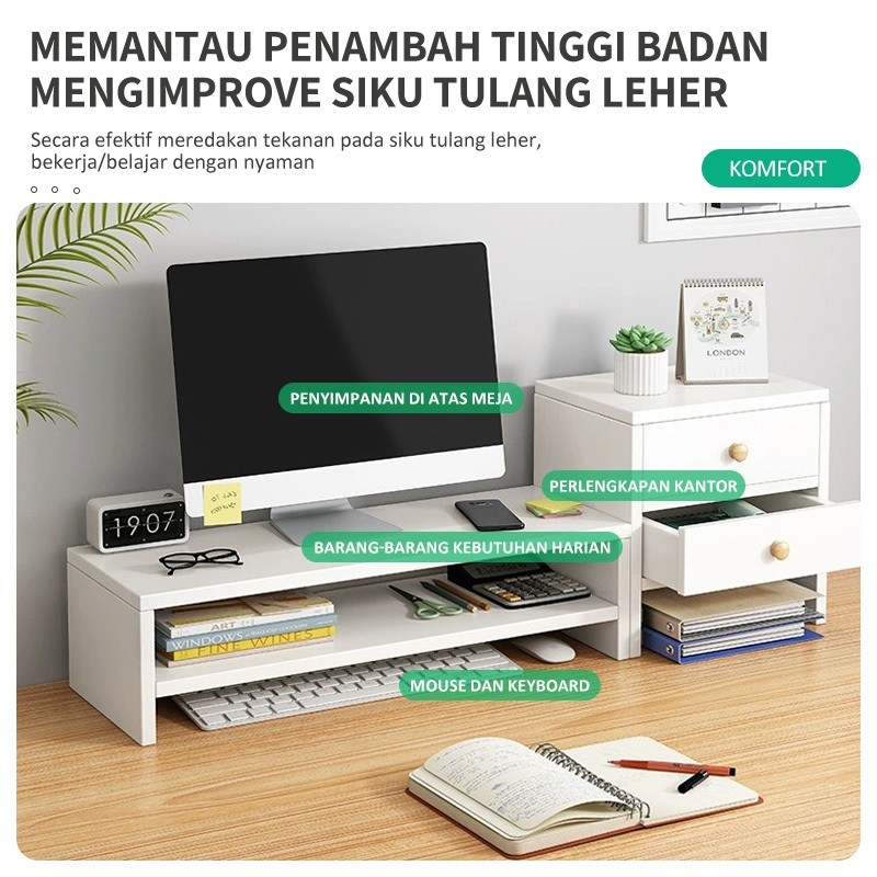 Jual Stand Monitor Rak Pemegang Monitor Computer Screen Stand Komputer ...