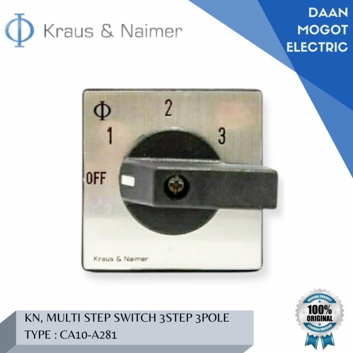 Jual KN, MULTI STEP SWITCH 3STEP 3POLE 20A TYPE:CA10-A281 | Shopee ...