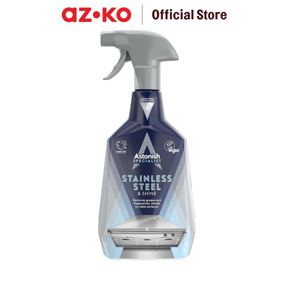Jual AZKO Astonish 750 ml Cairan Pembersih Stainless Steel Clear Waters ...