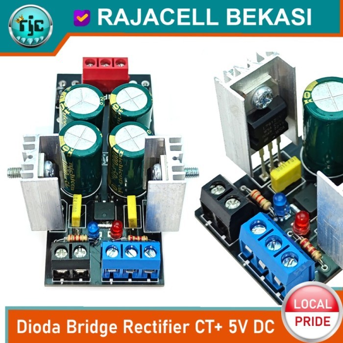 Jual AMD99 DC Rectifier 3A60 12V CT +5V Penyearah Tegangan Power Supply ...