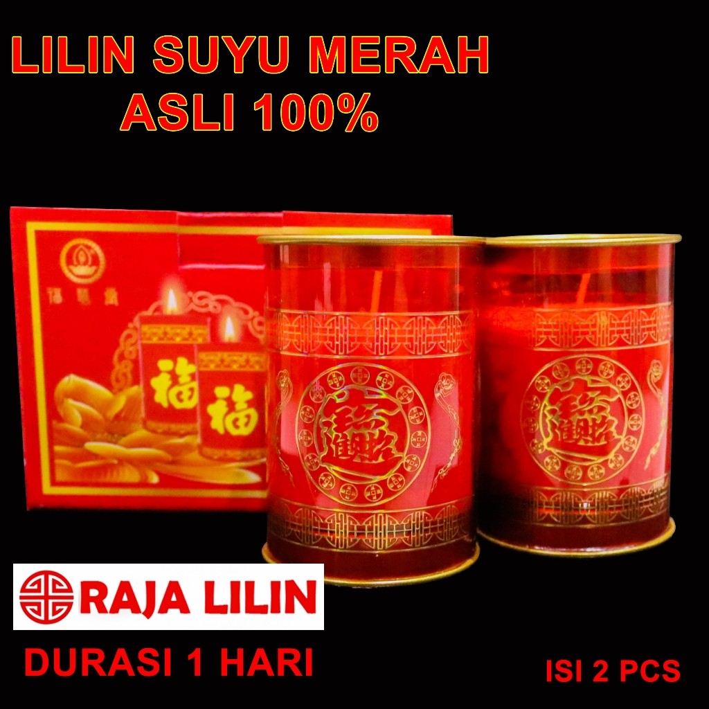 Jual Lilin Sembahyang SUYU Lilin Merah Lilin Butter Candle Lilin ...