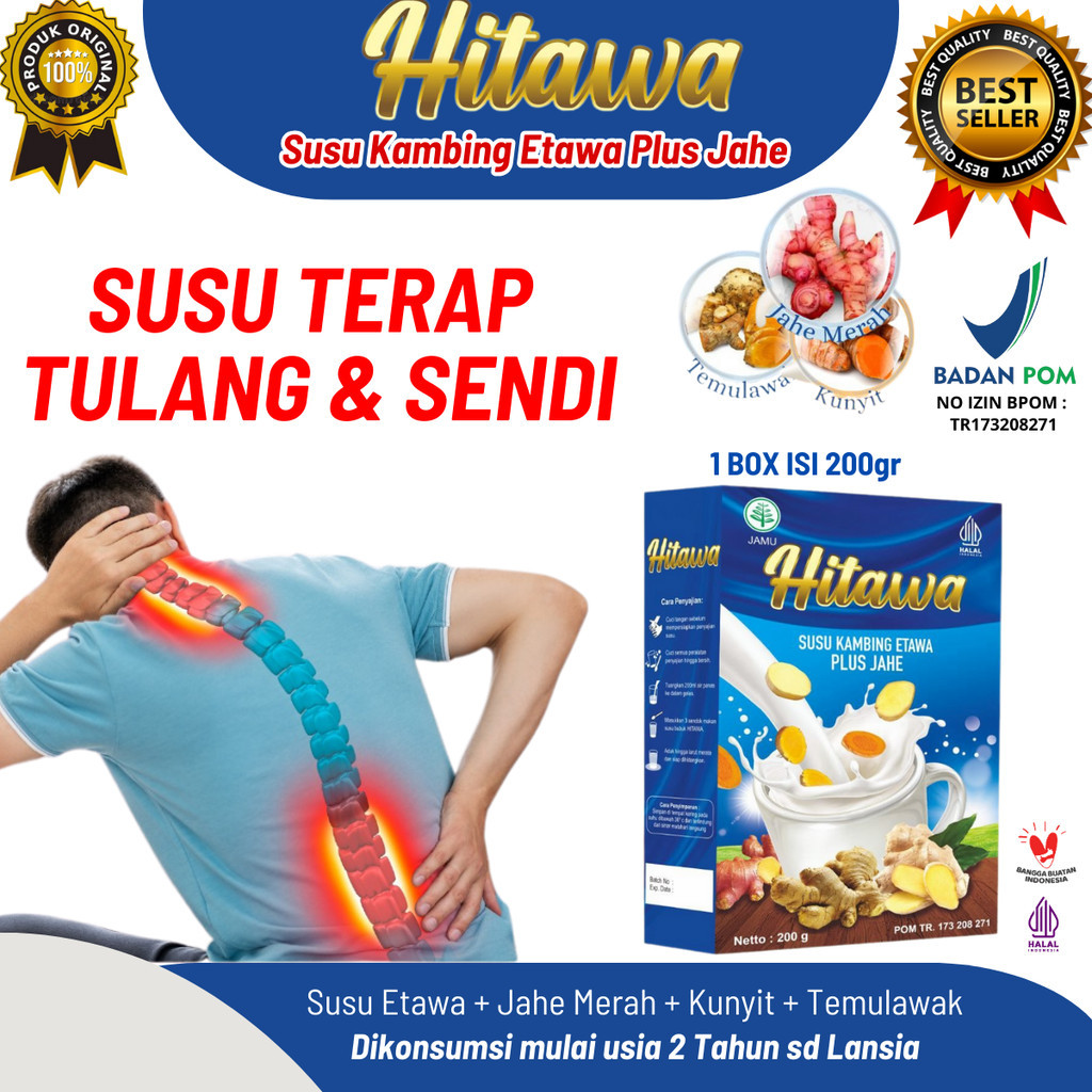 Jual HITAWA Susu Kambing Etawa Plus Herbal Jahe 200g Sehat sendi dan ...