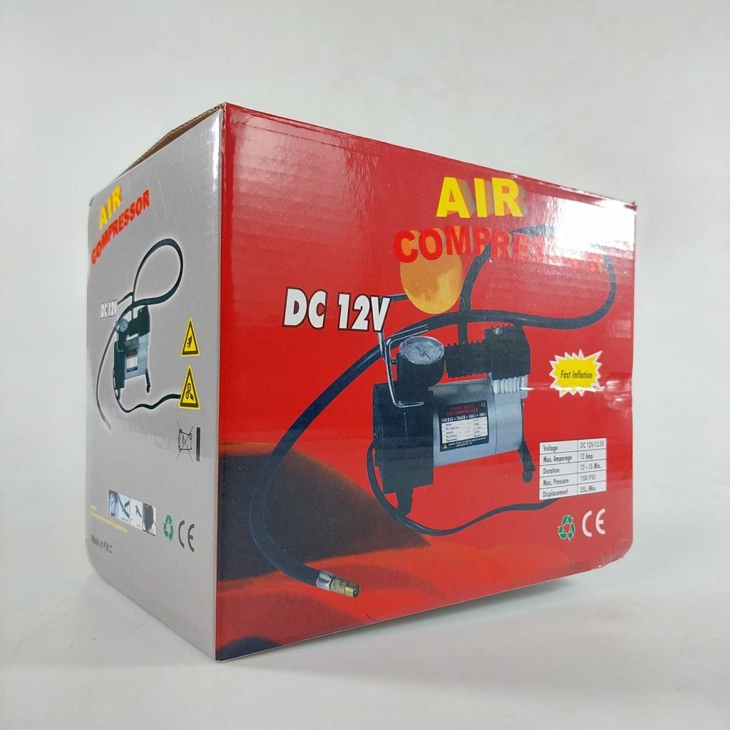 Jual OTOHEROES Mini Heavy Duty Air Compressor DC 12V 150 PSI | Shopee ...