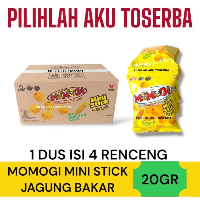 Jual Momogi MINI Stick Bite Size JAGUNG BAKAR 20 gram - ( HARGA 1 DUS ...