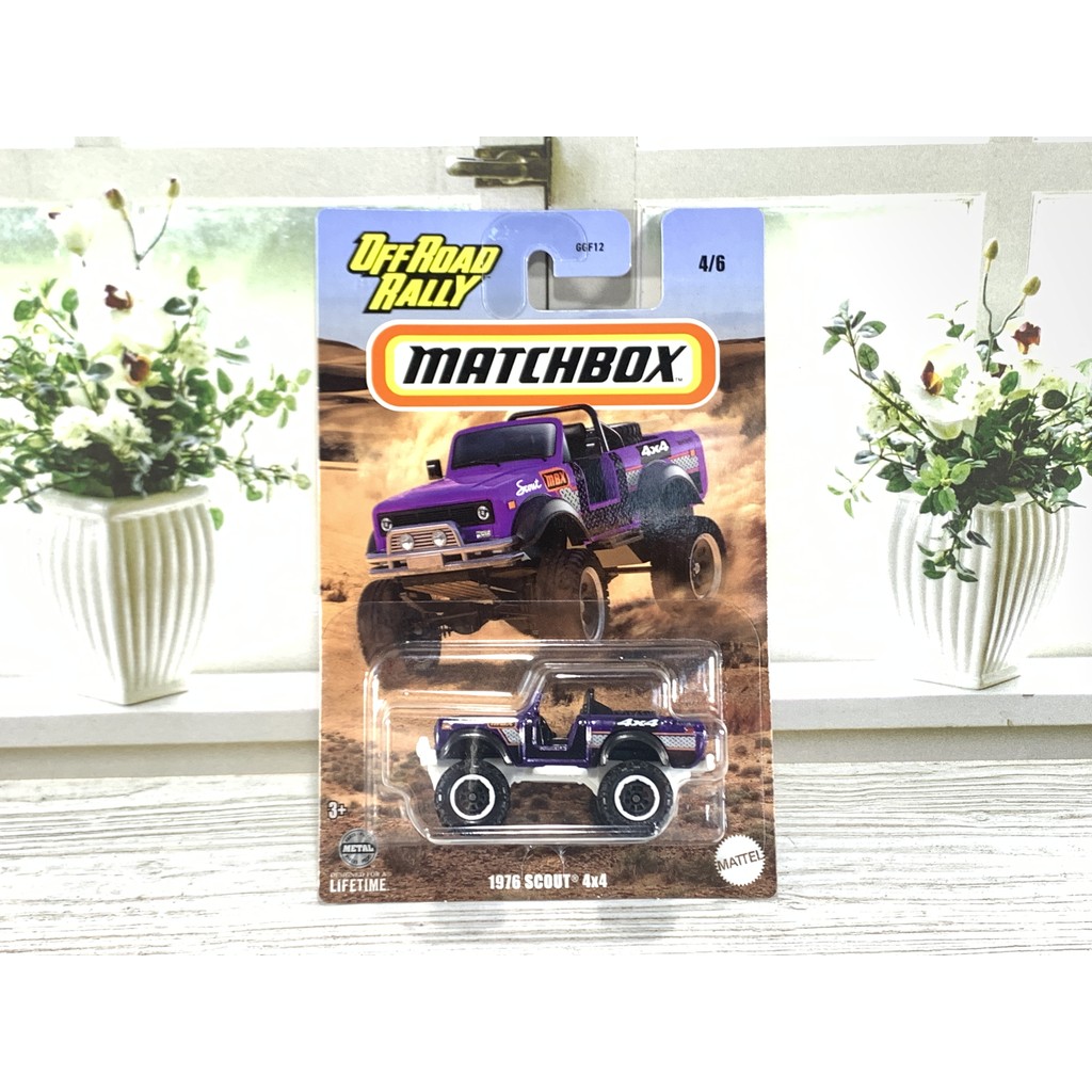 Jual MATCHBOX 1976 SCOUT 4X4 UNGU OFFROADRALLY DIECAST MATCH BOX ...