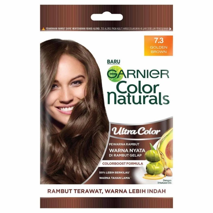 Jual GARNIER COLOR NATURAL ULTRA SACHET GOLDEN BROWN 7.3 SRP | Shopee ...