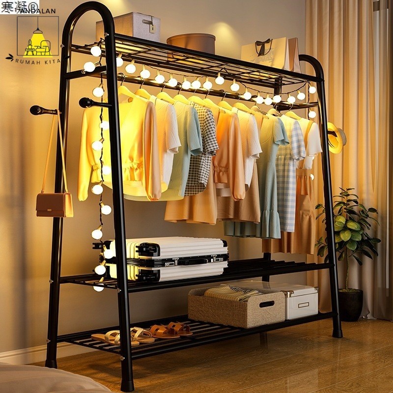 Jual ANDALAN Stand Besi Coating | Gantungan Baju 3 Susun | Triangle ...