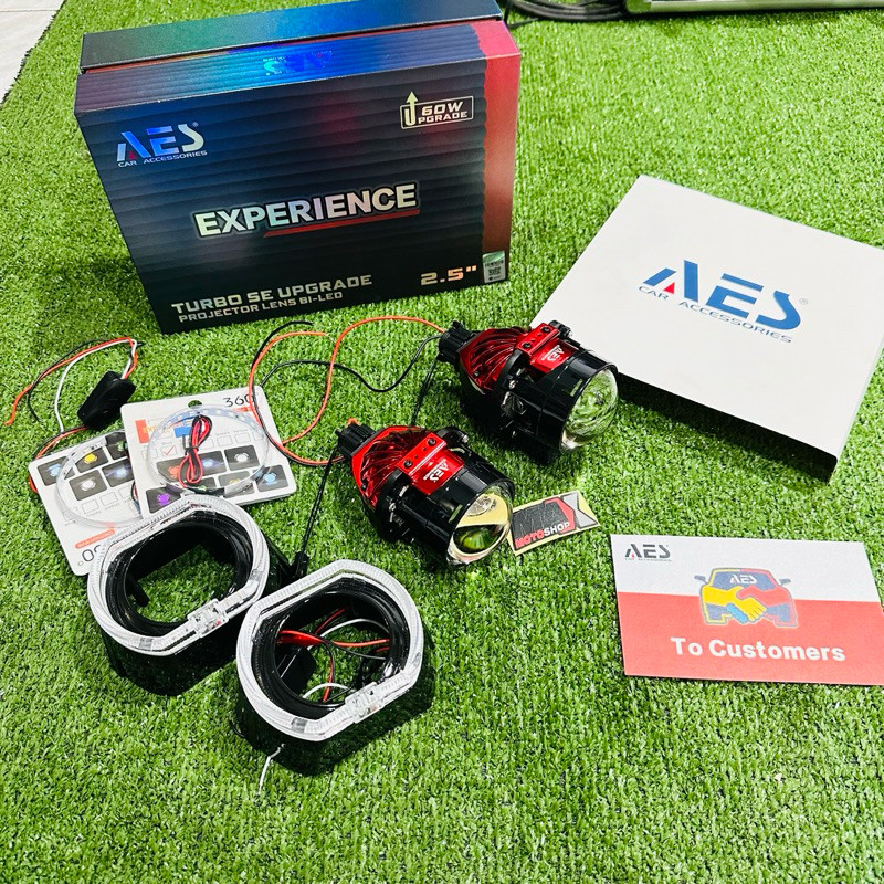 Jual LAMPU PROJECTOR BILED AES TURBO SE EXPERIENCE 2.5 50-60WATT SHROUD ...