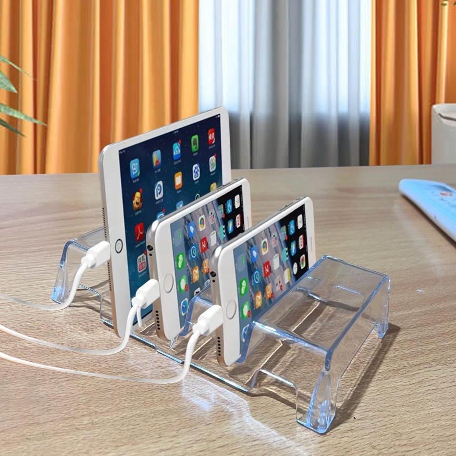 Jual HS - A13 CHARGING STAND FOR HANDPHONE PORTABLE TRANSPARAN / STAND ...