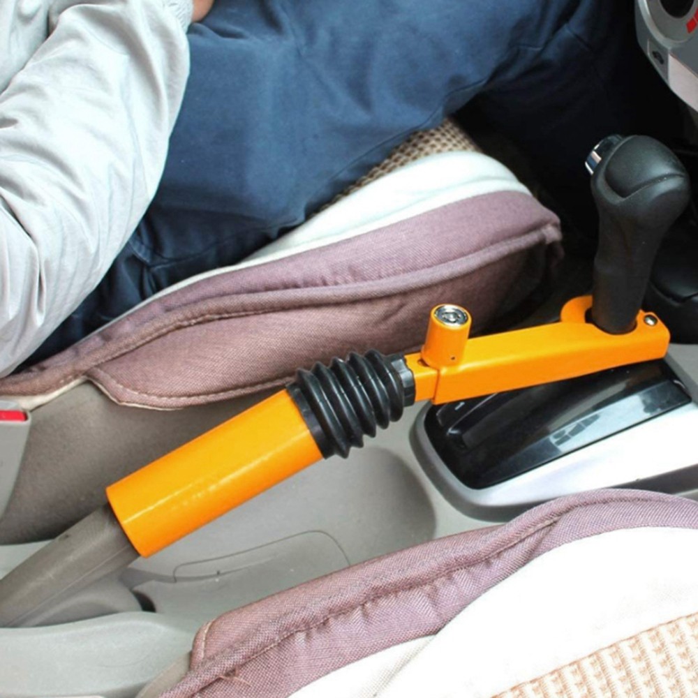 Jual Metal Car Lock Anti-Theft Lock Device, Handbrake to Gear Stick ...