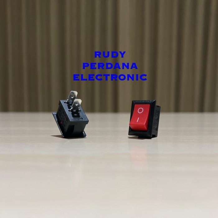 Jual O99 SWITCH ROCKER SAKLAR ON OFF 2 PIN KOTAK 6A 250V 10A 125V MERAH ...