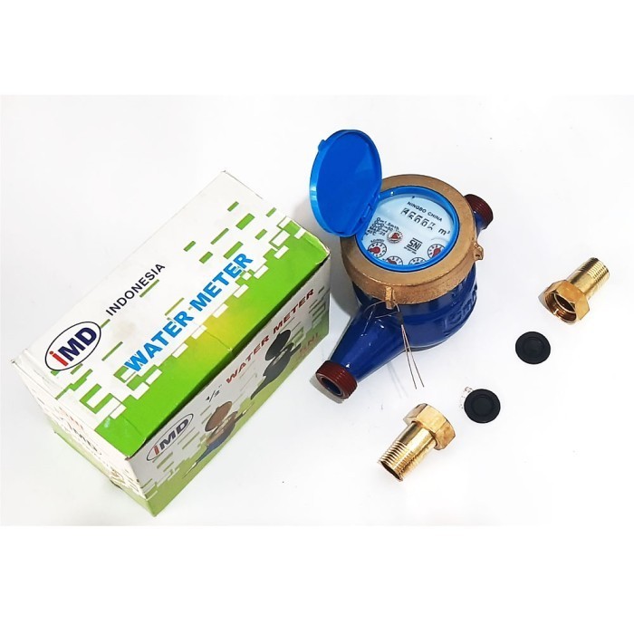 Jual IMD Meteran Air 1/2 Inch SNI Meteran Air Pamsimas PAM PDAM Body ...