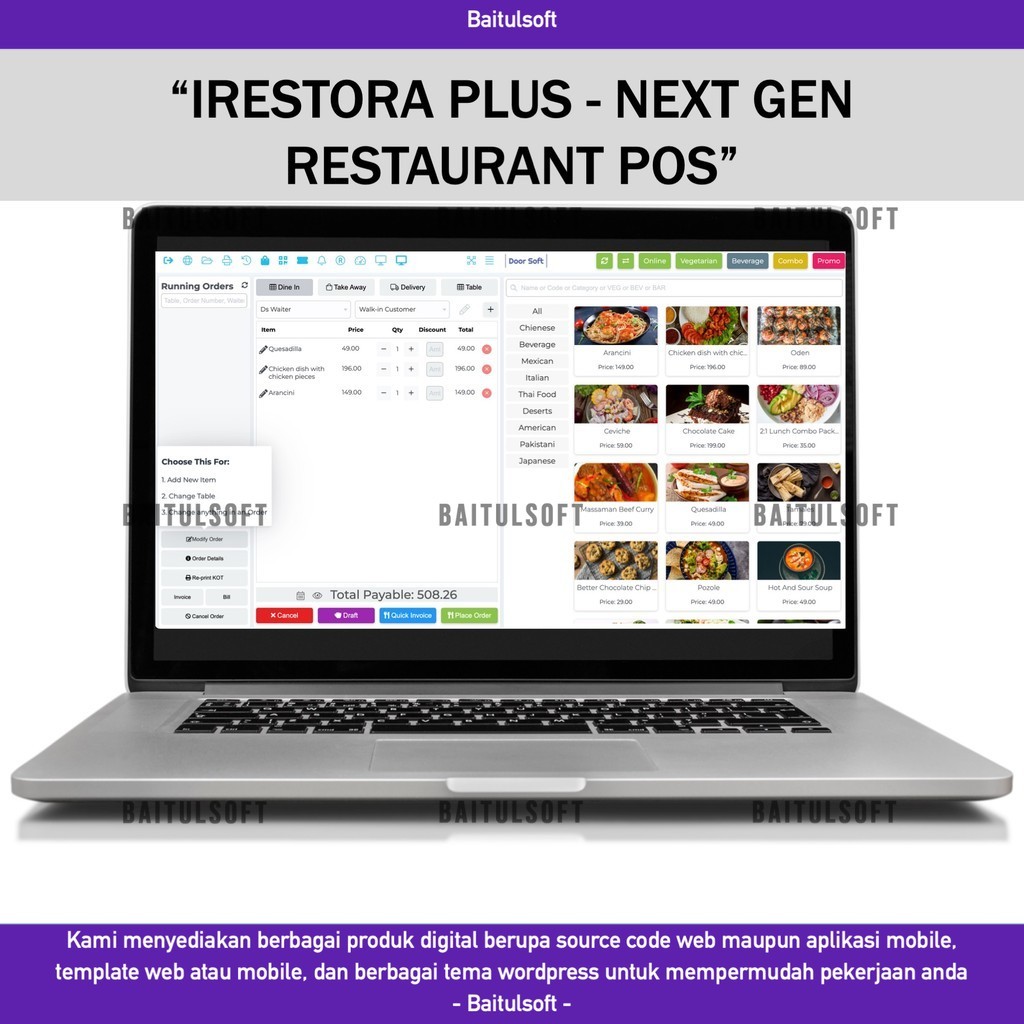 Jual SOURCE CODE APLIKASI WEB IRESTORA PLUS - NEXT GEN RESTAURANT POS ...