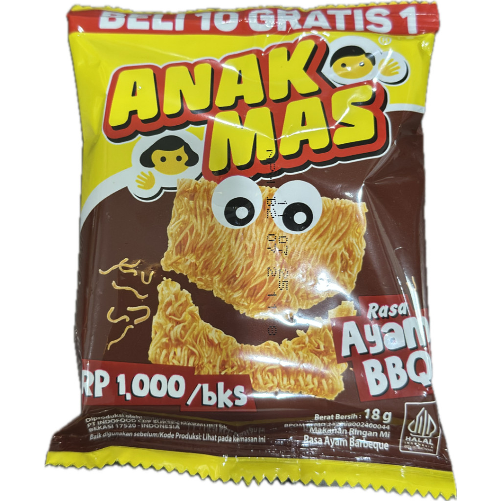 Jual MIE ANAK MAS MIX SHAKE 18gr AYAM GEPREK BBQ EMAS MAKANAN JADUL ...