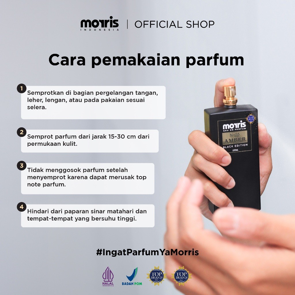 Jual Morris Eau De Parfum Black Edition 100ml - Parfum Pria (inspired 