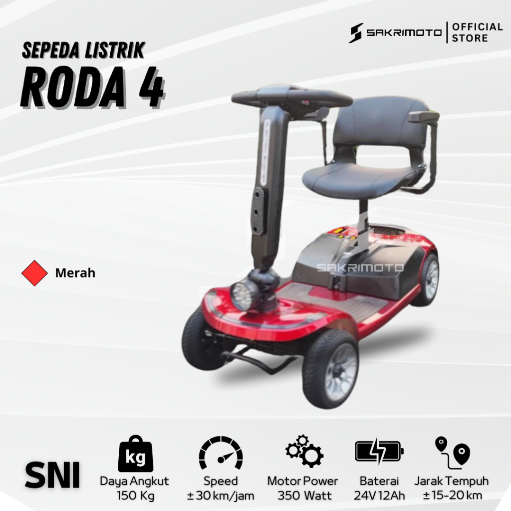 Jual scooter uno Antelope roda 4 - sepeda listrik roda empat - MALEO ...