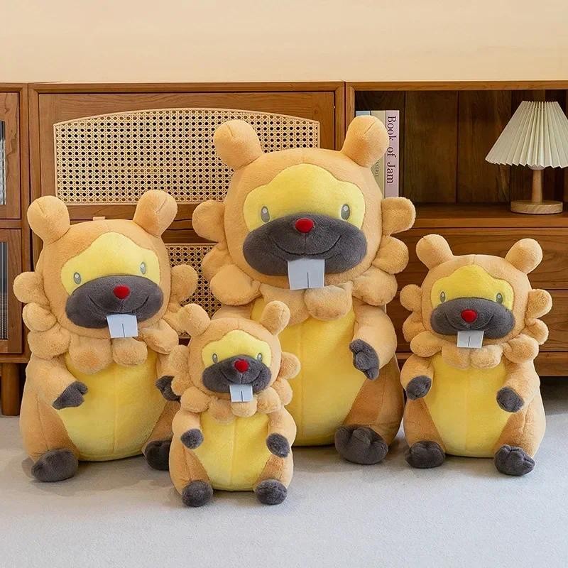 Jual 35/80cm Bidoof Pokemon Plush Toys Large Anime Doll Cute Pillow ...