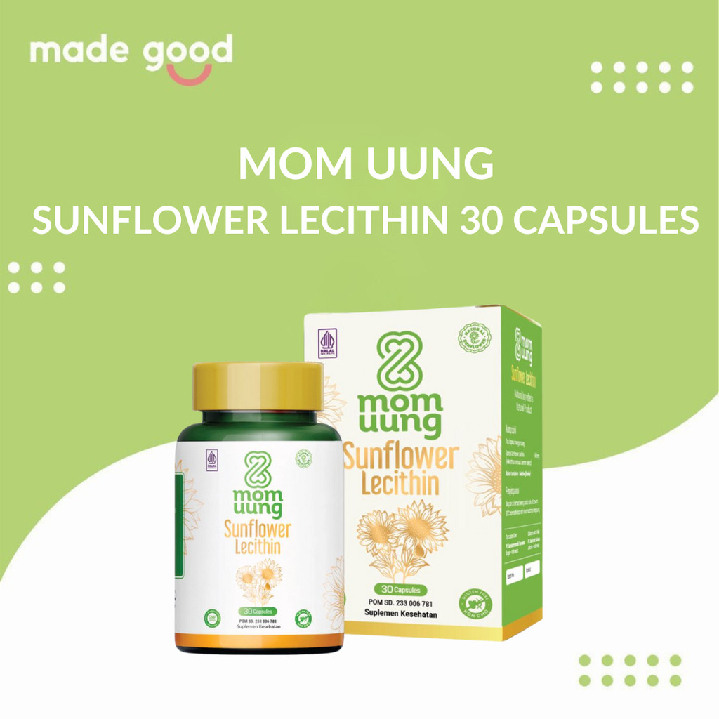 Jual MOM UUNG SUNFLOWER LECITHIN 30 Kapsul Mouung Melancarkan Sumbatan