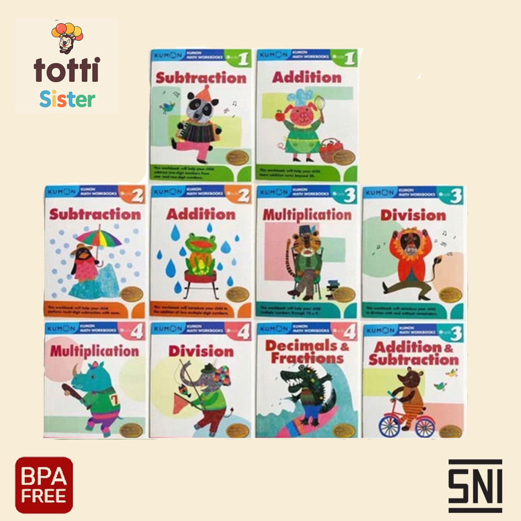 Jual Kumon Primary Math Workbooks / Buku latihan Matematika kelas SD ...