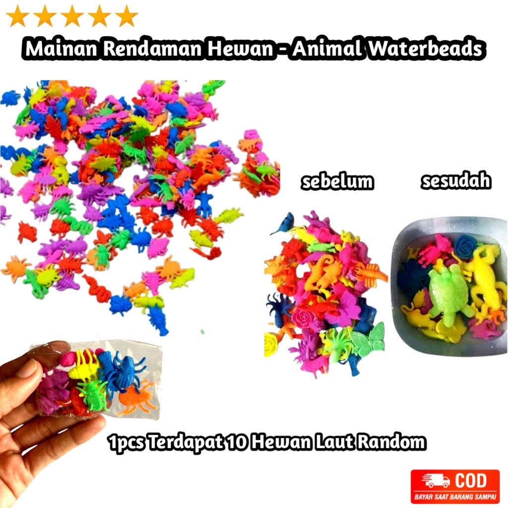 Jual E S / Mainan Rendaman Binatang - Hewan Laut - Isi 10 Pcs | Shopee ...