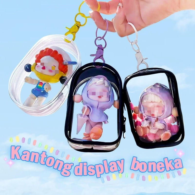 Jual Kantong display boneka Pouch Keychain Bag Pvc Transparant Doll Tas ...