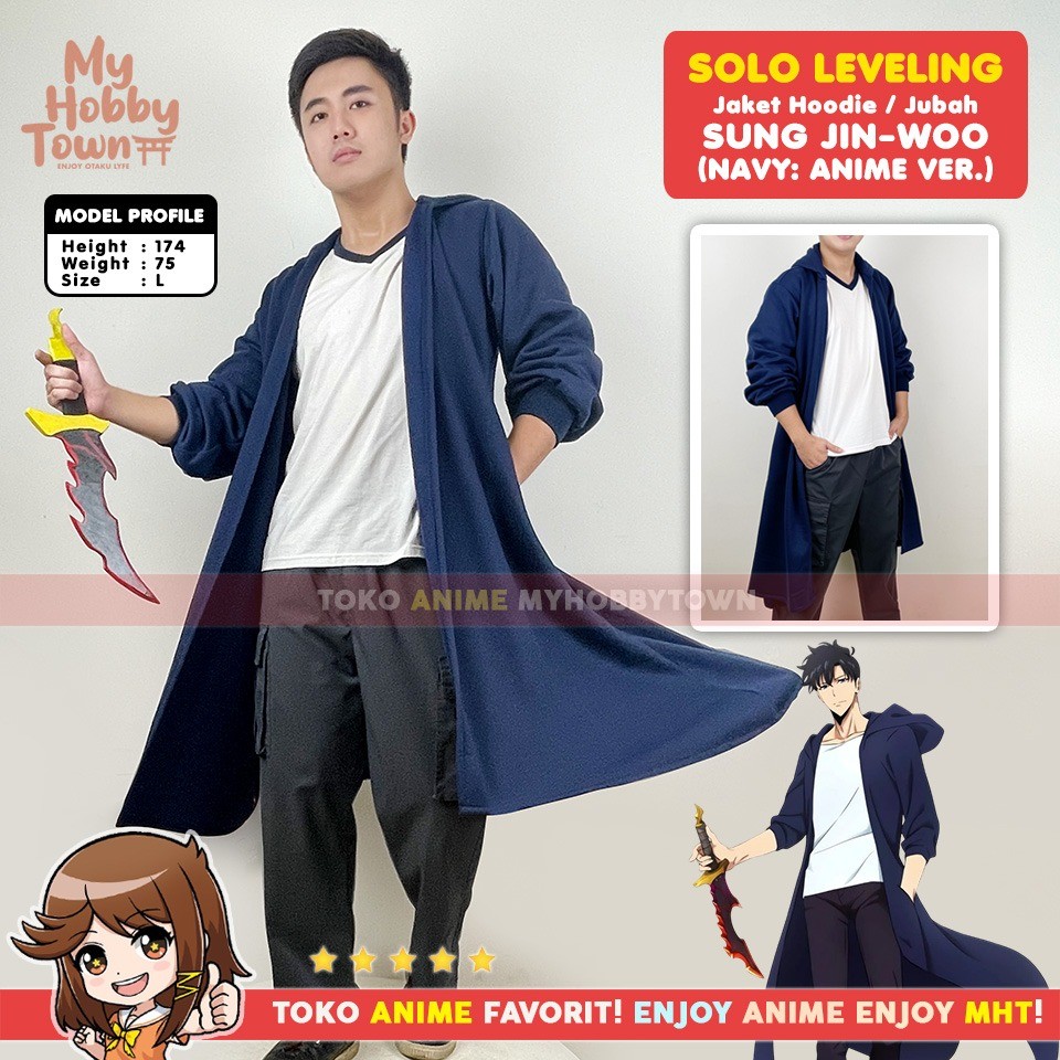 Solo Leveling Sung Jin-Woo Cosplay Perruque