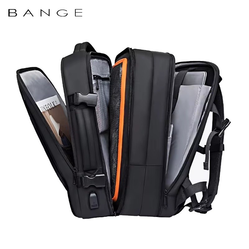 Jual BANGE Expandable Men's Backpack Waterproof 17.3 in Laptop Backpack ...