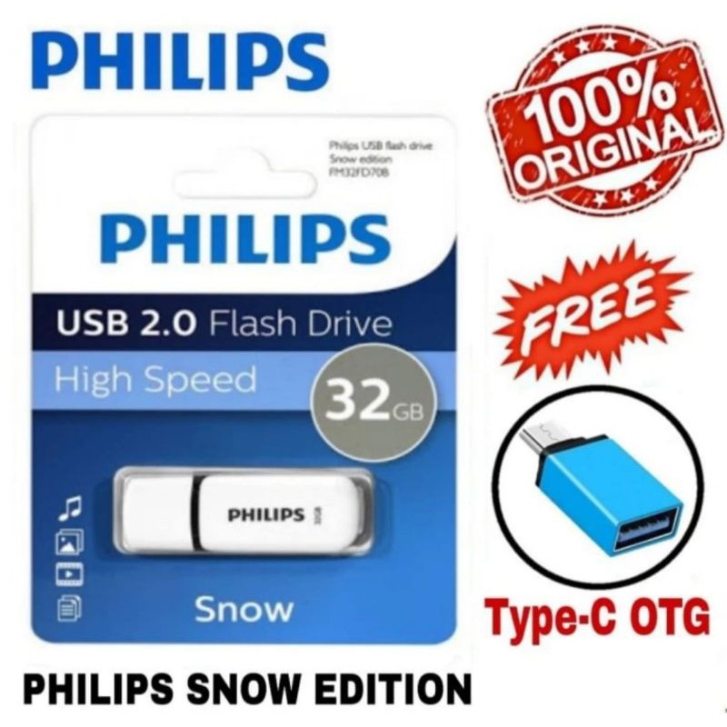 Jual PHILIPS USB Flash Disk Snow Edition 32GB | Shopee Indonesia