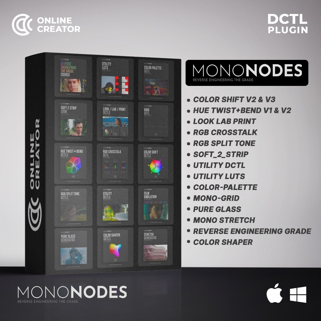 Jual Mononodes DCTL Complete Bundle Pack Lut Powergrade | Shopee Indonesia