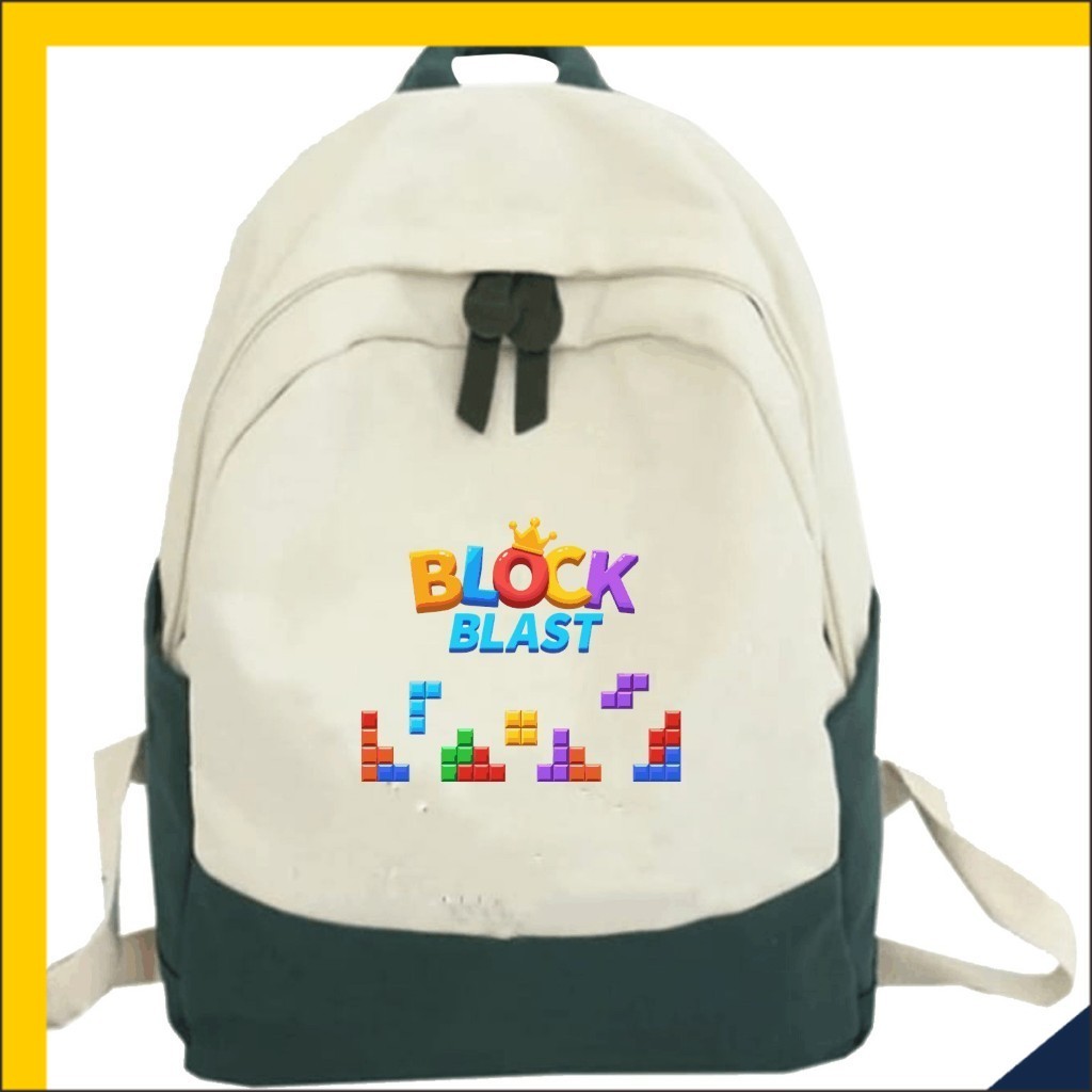 Jual JK Tas Anak Block Blast Ransel Sekolah yang nyaman Unisex ...